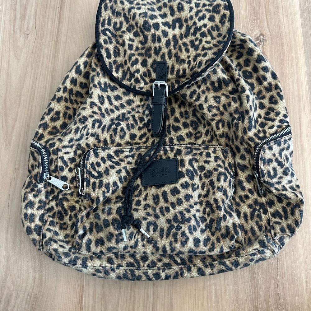 PINK Leopard Print Backpack